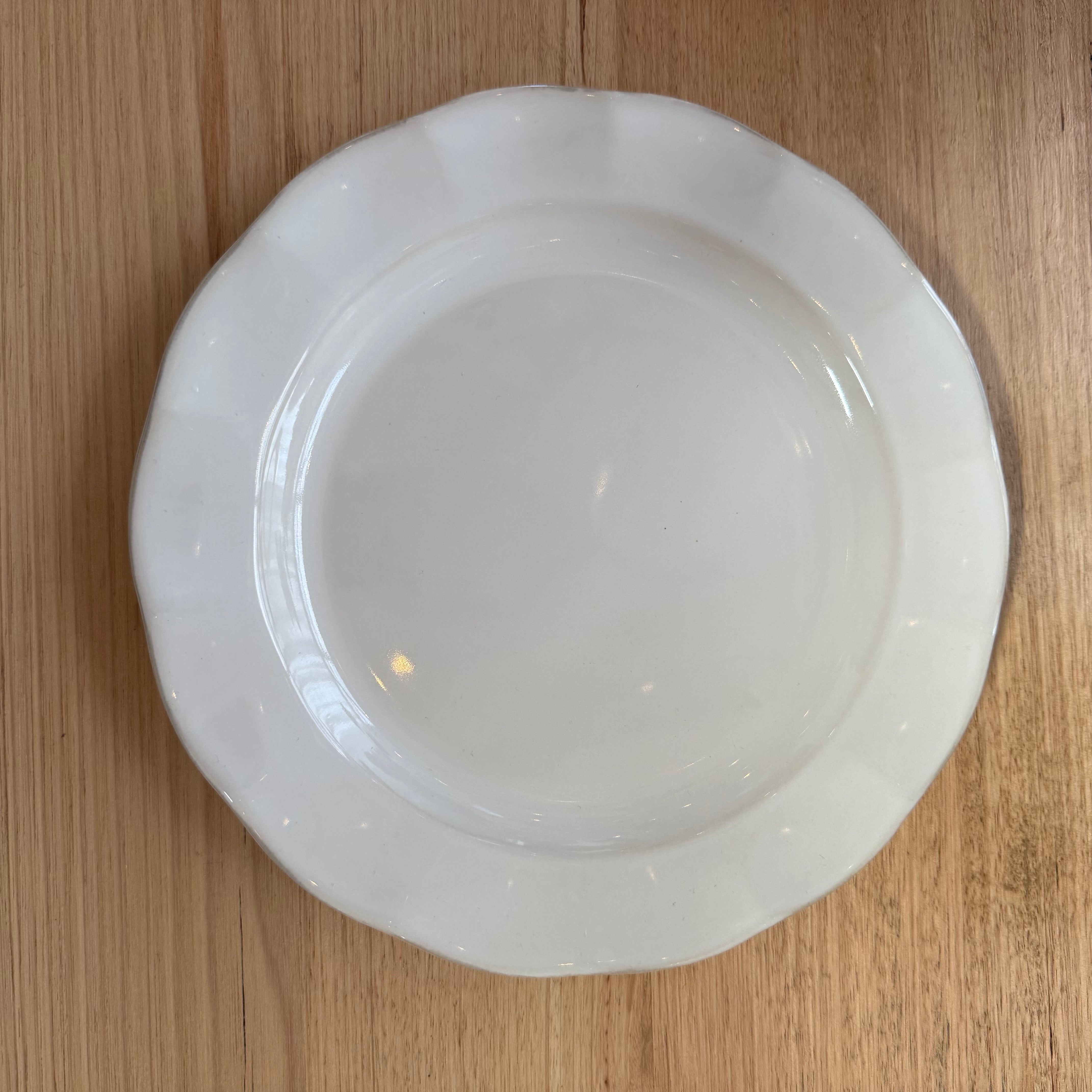 Ivory Petal Dinner Plate