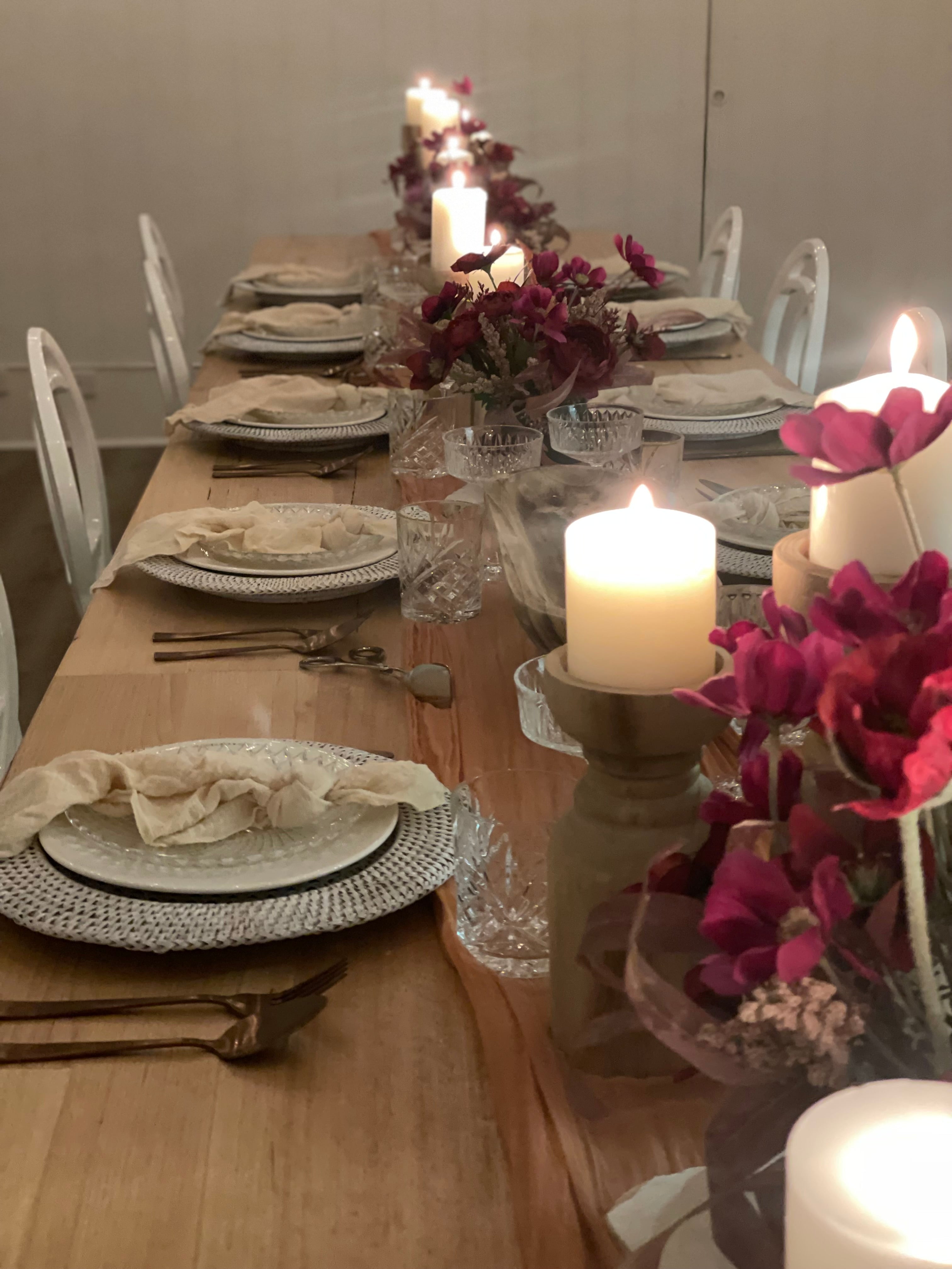 3 Course Dining - Full Table Styling & Food