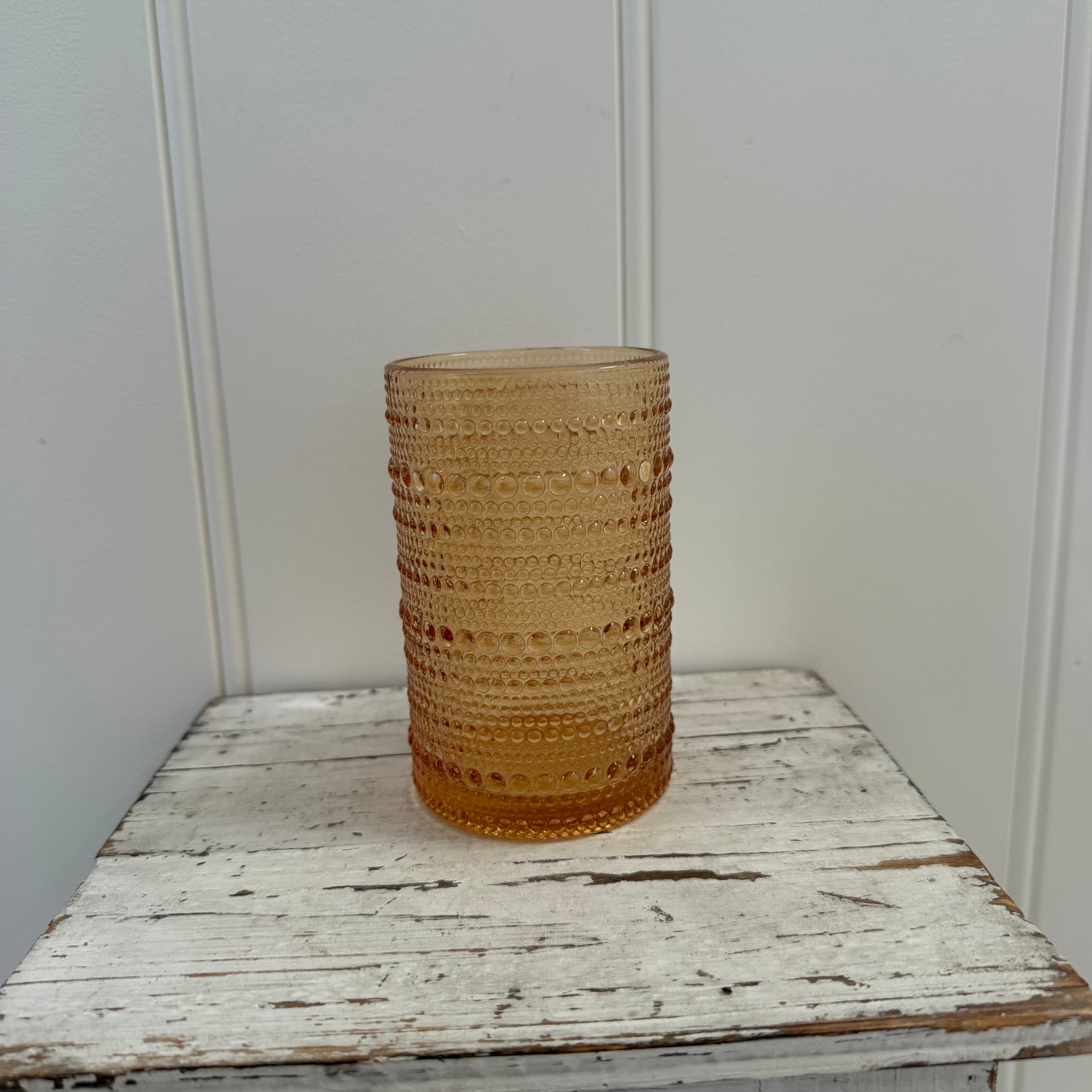 Amber Pearl Water Glass