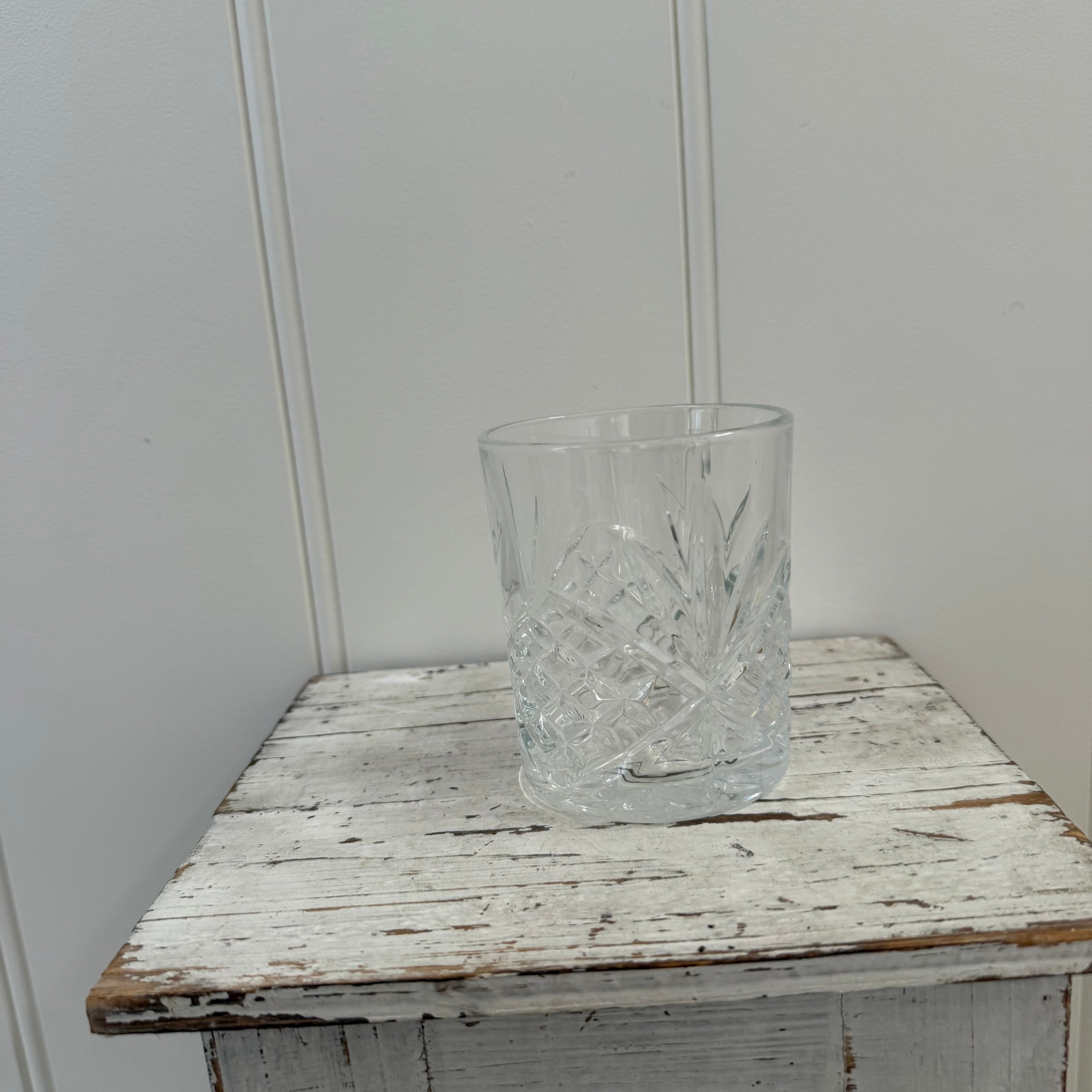 Crystal Cut Low Glass