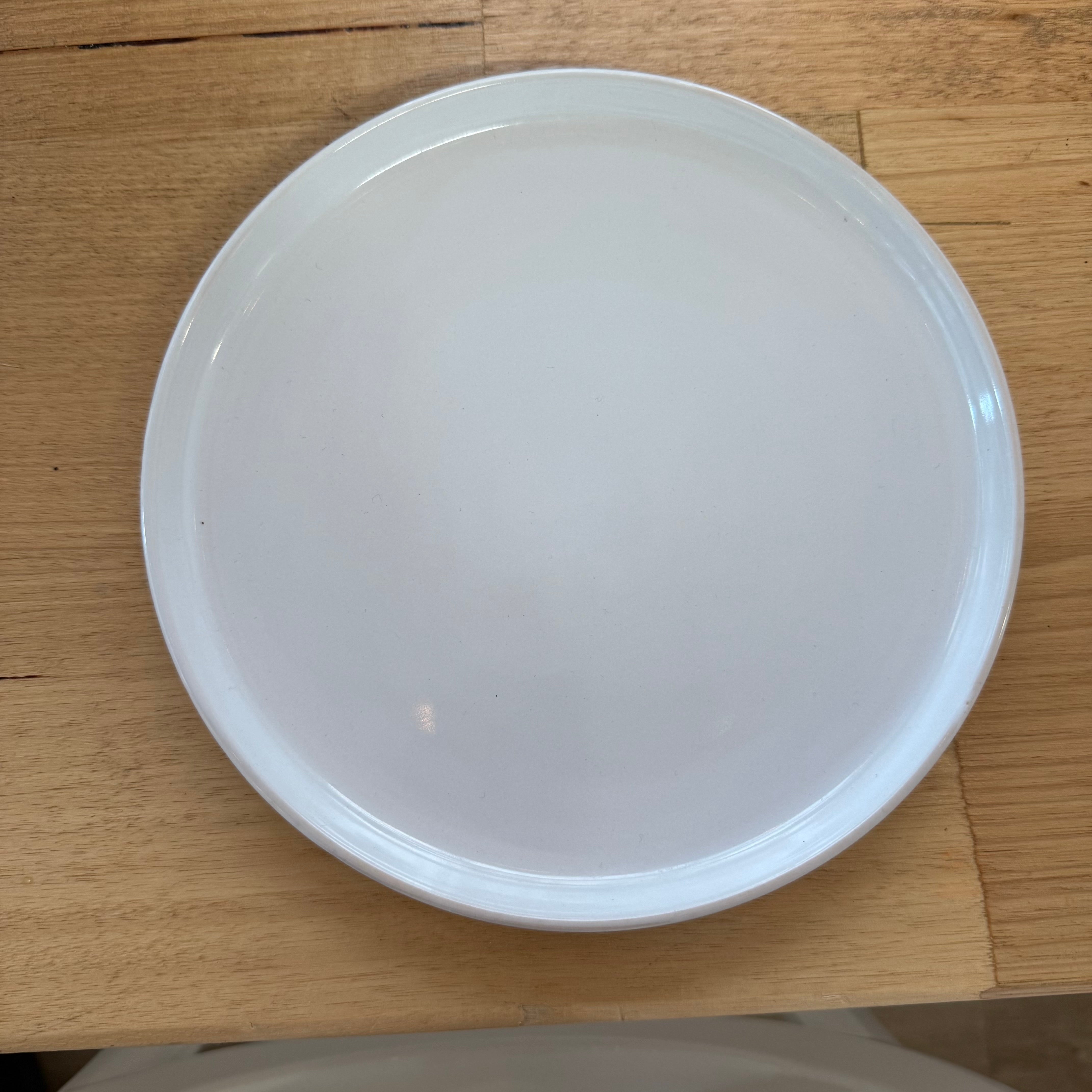 White Top Grey Base Side Plate