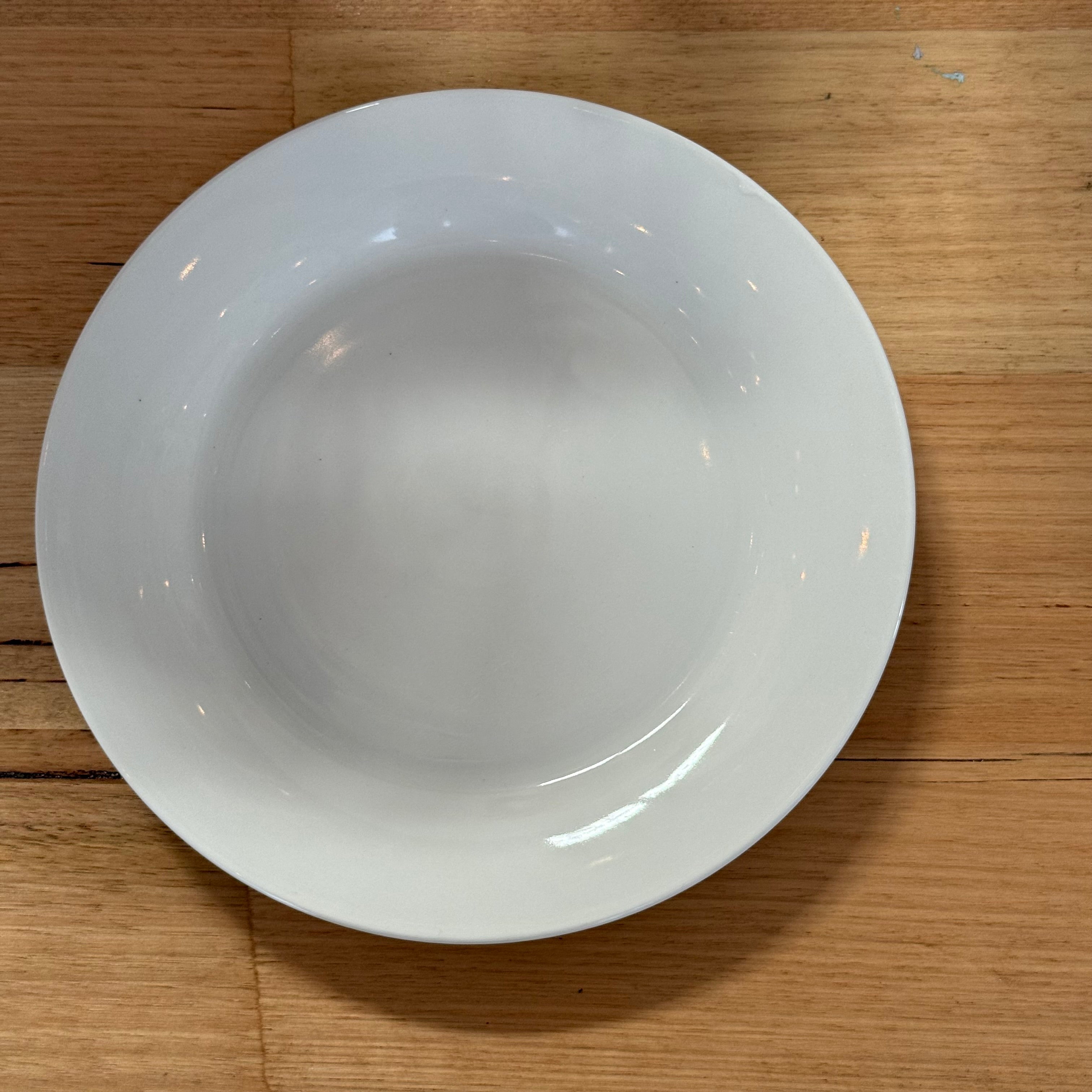 White Entree Plate
